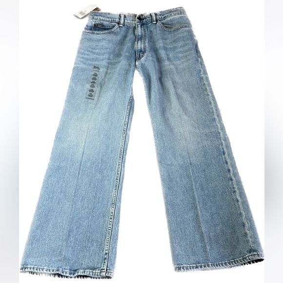 NWT Polo Ralph Lauren Laight Cropped Flare Jean Blue Size 29 - Picture 5 of 13